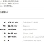 (13076)(258MM) RENAULT LOGAN 1.0-1.6/ SANDERO / KANGOO