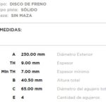 (230MM) VW SAVEIRO G6 TRASERO SOLIDO