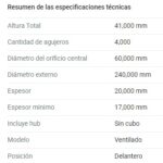 (16032) (240MM) CHEVROLET CORSA 1.7- 1.8 8V- MERIVA 1.8 8V