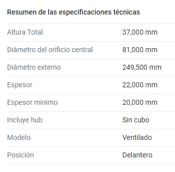 (250MM) NISSAN PICK-UP 2.0- 2.3- 2.5