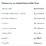 (260MM) FORD ESCORT- COURIER- FIESTA- KA