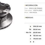 (306MM) IVECO DAILY 70C16, 70C17, 60C15 (TRASERO)