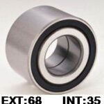 RULEMANES DE RUEDA DEL FIAT 128, 147, SPAZIO, BRIO, DUNA,  U