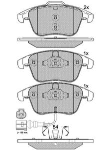 Pastillas de Freno (1081)(155MM) AUDI Q3 / VW TIGUAN- SHARAN II (07/...)