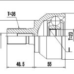 (NJH81-8104)(INT-23/EXT-36) FORD FOCUS II C/BULON 1.6-2.0