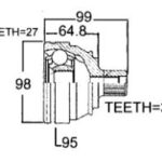 (NJH30-2446)(INT-27/EXT-38) VW TRANSPORTER (95/...)