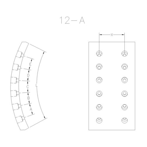 BLOQUES PARA FRENO FORD F-350 - F-400 / DODGE 400 /