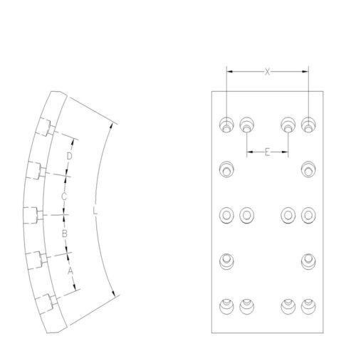 BLOQUES PARA FRENO EL DETALLE OA104