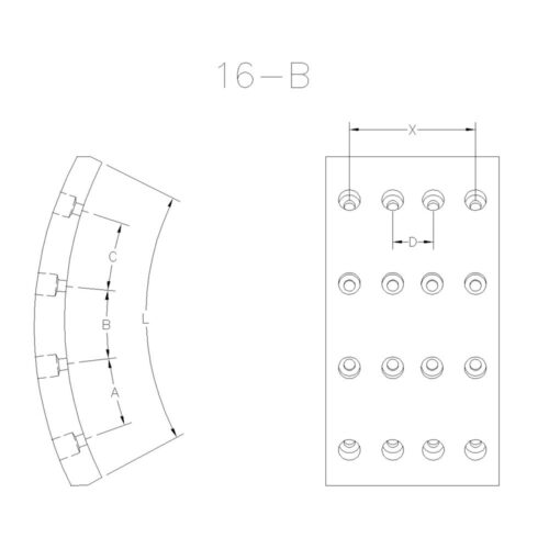 BLOQUES PARA FRENO FORD C-1622, 1722 (GARBAGE) / VOLKSWAGEN