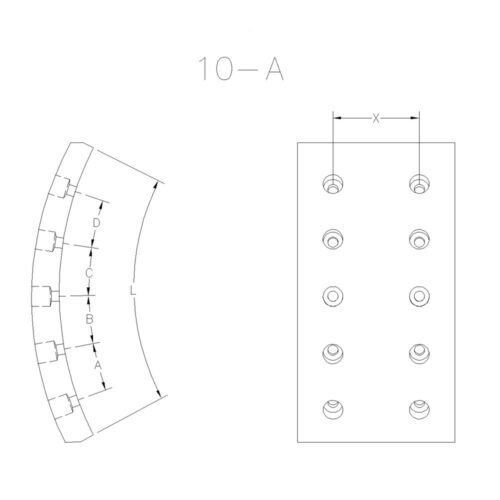 BLOQUES PARA FRENO EL DETALLE OA101 - OA102 / MERCEDES