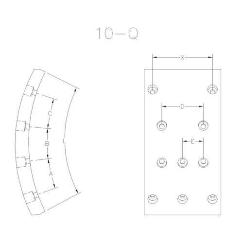 BLOQUES PARA FRENO FORD CARGO  1119/32- 1119-42/ VW DELIVERY