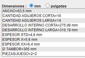 CINTAS LIVIANAS FORD F-250