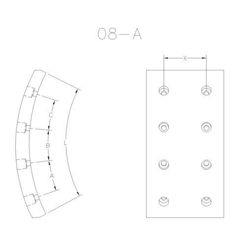 BLOQUES PARA FRENO M. BENZ 1214 / DODGE 900, 1000 /