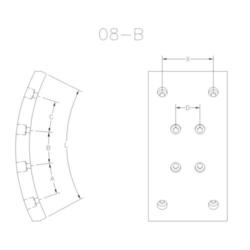 BLOQUES PARA FRENO M .BENZ 1314, 1315, 1318, 1319, 1324,1418