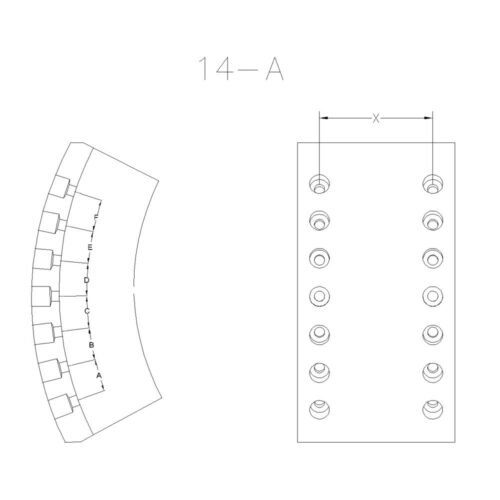 BLOQUES PARA FRENO M. BENZ 608