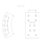 BLOQUES PARA FRENO M. BENZ 364, 365, 370, 371, 373, 374,