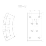 BLOQUES PARA FRENO M. BENZ 370, 371, 373, 374, 400, 500, 550