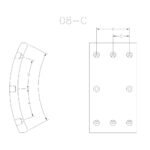 BLOQUES PARA FRENO VOLVO B-10, 58 / N-10, 12 / NL-10, 12