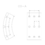BLOQUES PARA FRENO VOLVO B-10, 12, 58, 7 / N-10, 12 /