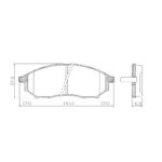 Pastillas de Freno (0942)(157MM) NISSAN MURANO, PATHFINDER, XTERRA, KOLEOS