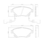 Pastillas de Freno (1068)(122MM) FORD TRANSIT 3330-3550, TOURNEO TRASERA