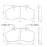 Pastillas de Freno (0122) (174MM) M. BENZ 710 - 609 - 709 - 711 - 712 - 809