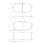Pastillas de Freno (0899)(130MM) HYUNDAI I30 / KIA CARENS II - CEED (02/..)