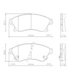 Pastillas de Freno (0991)(148MM) CHEVROLET CRUZE (MZ-3234M)