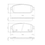 Pastillas de Freno (0998)(116MM) CHEVROLET CRUZE, ASTRA-TRACKER (08/...) TRASER