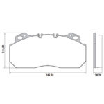 Pastillas de Freno (0604)(249MM)RENAULT MAGNUM - PREMIUM (95/00) / VOLVO B 10