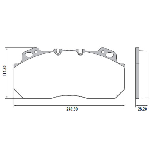 Pastillas de Freno (0604)(249MM)RENAULT MAGNUM - PREMIUM (95/00) / VOLVO B 10
