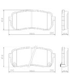Pastillas de Freno (0901)(110MM) KIA CARNIVAL III / HYUNDAI H1, VERACRUZ TRASER