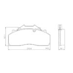 Pastillas de Freno (0895)(210MM) RENAULT MIDLUM 4X4 (03/..)  DEL/TRAS