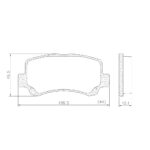 Pastillas de Freno (0635)(106MM) SUZUKI WAGON - MARUTI / CHERY FACE 1.3 16V