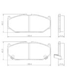 Pastillas de Freno (0949) (108MM) SUZUKI SWIFT III 1.3-1.5-1.6 (05/...)