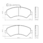 Pastillas de Freno (1196) (169MM) FIAT DUCATO/ PEUGEOT BOXER 2.0-2.3-3.0 (06/.)