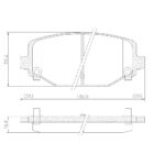 Pastillas de Freno (1139)(130MM) DODGE JOURNEY TRAS