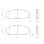 Pastillas de Freno (0957) (148 MM) ACURA/HONDA ACCORD-STEPWAGON
