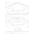 Pastillas de Freno (1033)(155MM) RENAULT FLUENCE, DUSTER, MEGANE-OROCH / DACIA