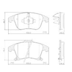 Pastillas de Freno (1167) (155MM) FORD GALAXY- MONDEO 1.5-SMAX (15/...)