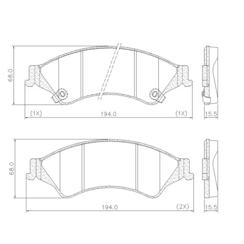 Pastillas de Freno (1082)(194MM) FORD RANGER 2.5 / 3.2 4WD   (12/...)(MZ-3228M
