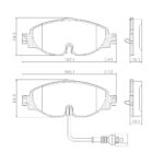 PASTILLAS DE FRENO (1130)(160MM) AUDI A3, TT VOLKSWAGEN BEETLE GOLF PASSAT VENTO TAOS