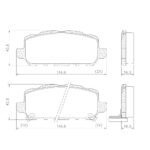 Pastillas de Freno (1186)(116MM) HONDA HR-V 1.8 (15/...) TRASERA