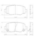Pastillas de Freno (1179)(115MM) JEEP RENEGADE 1.8-2.0 (16/...), FIAT 500/TORO