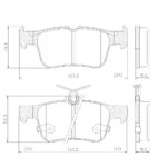 Pastillas de Freno (1198) (123MM) FORD MONDEO (13/...), KUGA(TRASERO)