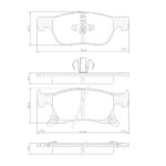 Pastillas de Freno (1160)(155MM) CHEVROLET CRUZE 1.5/ ASTRA 1.0-1.4-1.6 (15/..)
