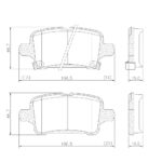 Pastillas de Freno (0000)(106MM) CHEVROLET CAMARO- EQUINOX 1.5 (18/...) TRASERA