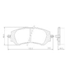 Pastillas de Freno (1228)(122MM) TOYOTA YARIS 1.5 (2016/..), VIOS (MZ-3271M)