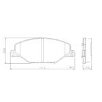 Pastillas de Freno (1143)(131MM) VW POLO NUEVO/ VENTO (MZ-3274M)