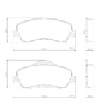 Pastillas de Freno (1220) (133MM) CITROEN  C4 (17/...)- PEUGEOT 301 1.6